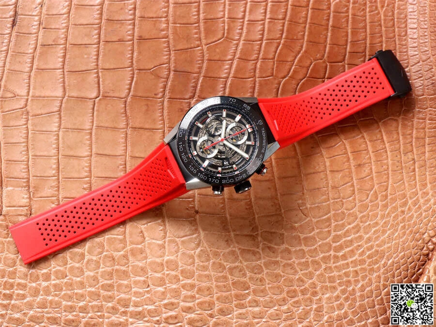 TAG Heuer Carrera CAR2A1Z.FT6050 XF Factory 1:1 Best Edition Replica Watch Red Strap
